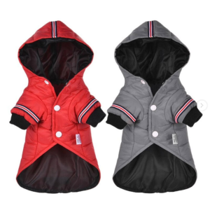 Veste d’hiver à capuche pour chien – Chaude et confortable